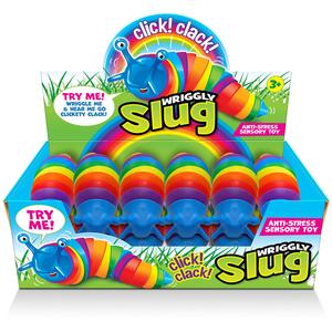 Sensory Fidget Toy Articulated Slug Set of 12