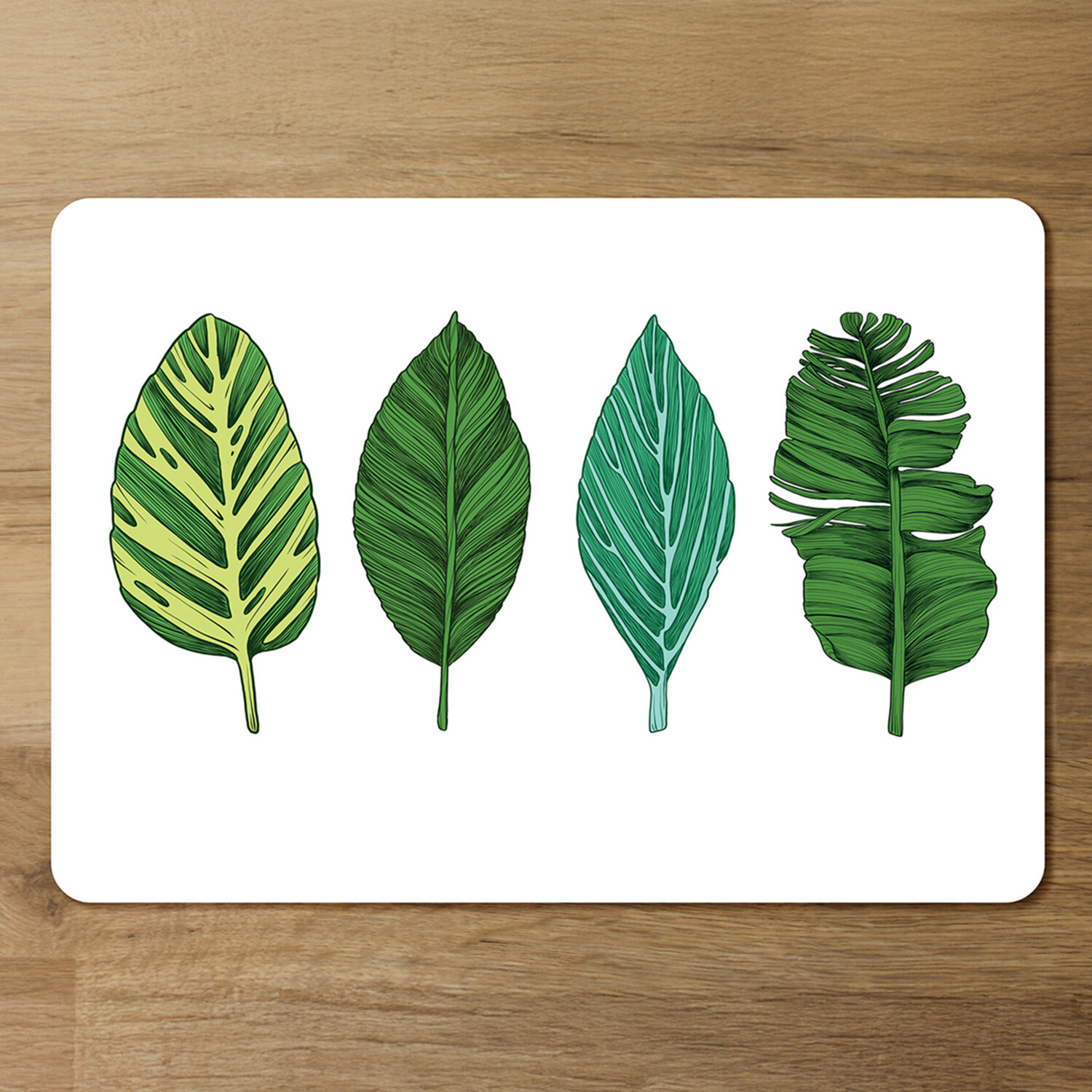 Four Leaves Designer Placemat Set - Green