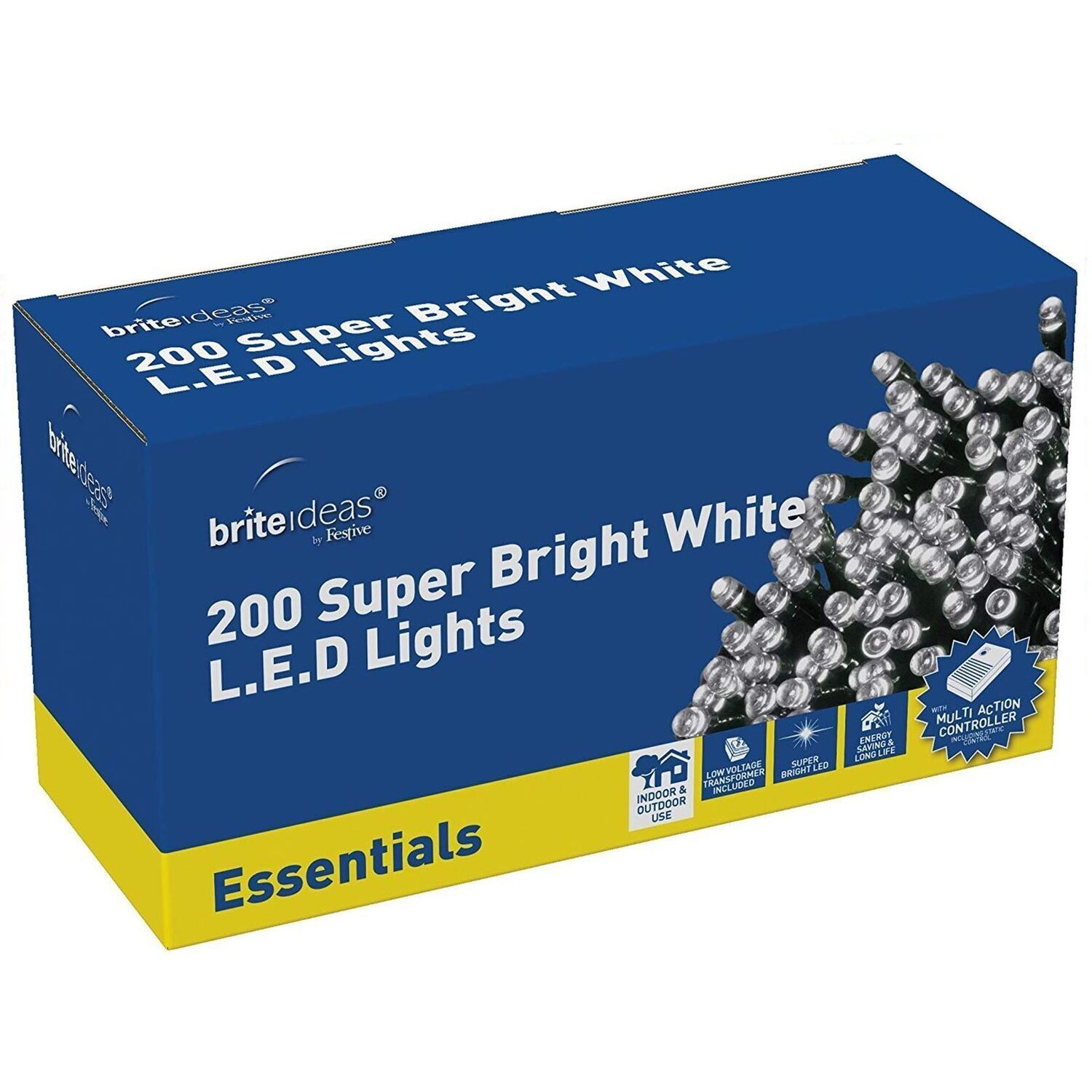 Image of 200 Bright White Festive Led Christmas&hellip;