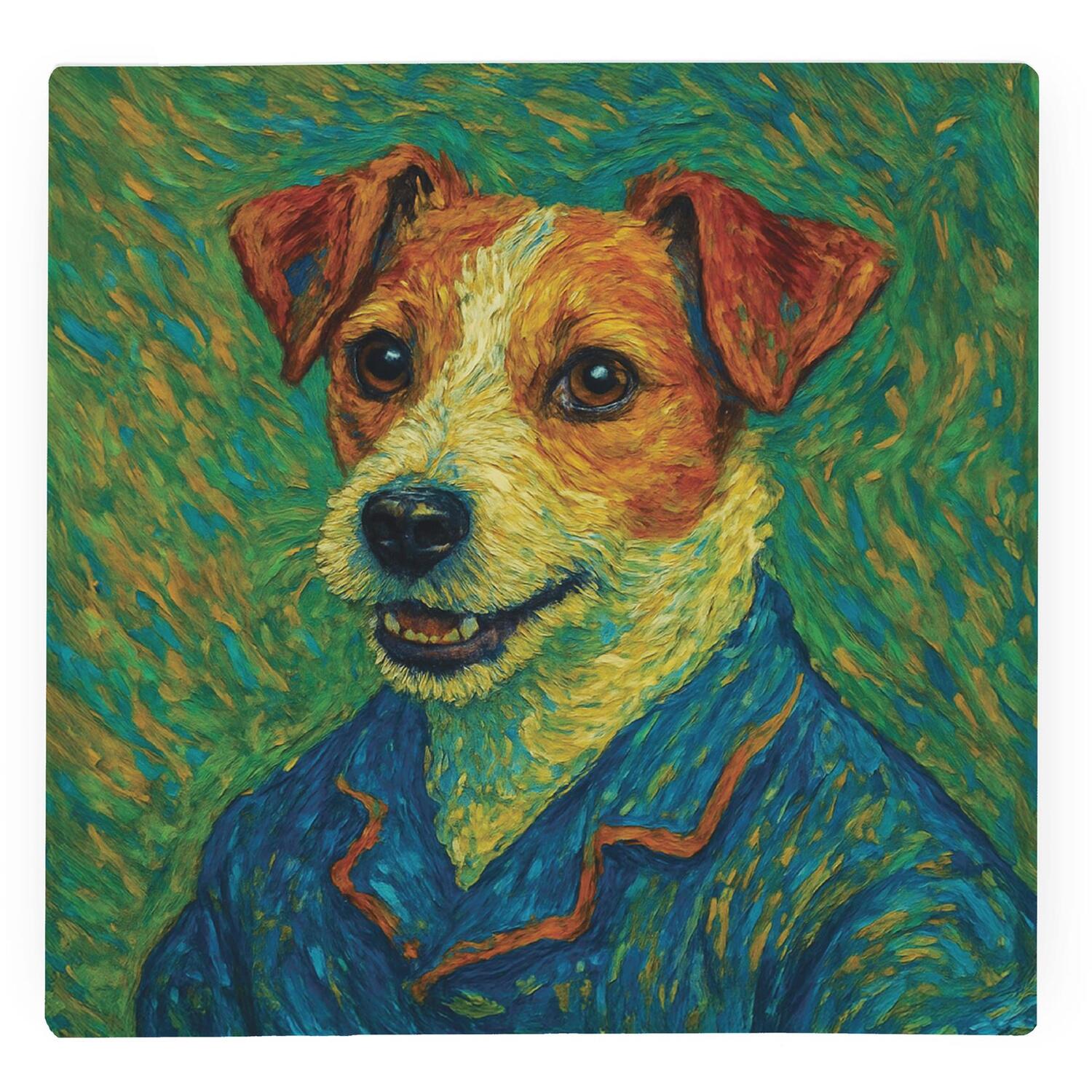 Image of Van Gogh Jack Russell Large Square&hellip;
