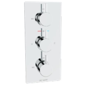 Concealed Triple Thermostatic Shower Mixer Valve - 3 Outlets