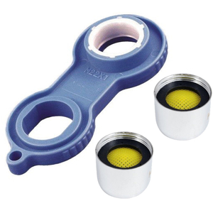 2x M22 Water Saving Aerator  Opening Key Tool Bathroom Set