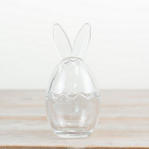 Bunny Ears Lidded Pot Jar
