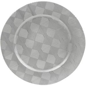 33cm 3D Design Charger Plate - Gold - Set of 6