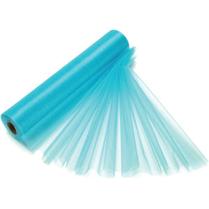Snow Sheer Glitter Fabric Oragnza roll