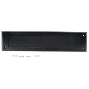Black Letterbox Cover with Draught Excluder