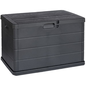 200L Large Anthracite Lockable  Outdoor Garden Box with Handles