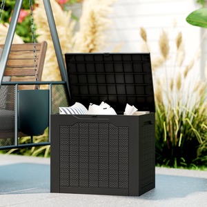 Outsunny 93L Plastic Garden Storage Box