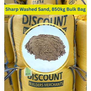 Sharp Washed Sand 850kg Bulk Bag - Kerbside Delivery.