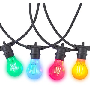 Sylvania YourHome Coloured 12 Bulb Outdoor Festoon String Light - 9m