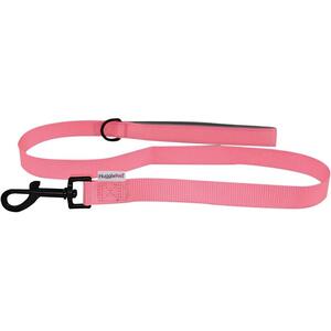 HugglePets Pink 1m x 1.9cm Padded Dog Lead