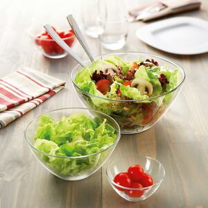 12cm Luminarc Tempered Glass Mixing Bowls - Clear
