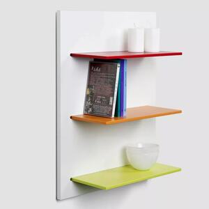 3-Pcs Modern SlimLine Floating Shelves with Screws & Shelf Clip - Pink - Set of 3