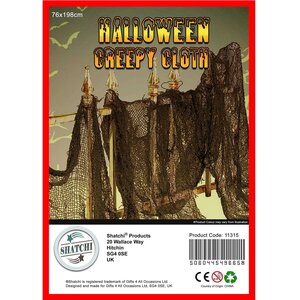 Black Mesh Halloween Decoration Cloths