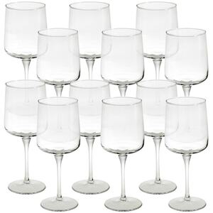 Pasabahce Iconic 430cc Wine Glass Goblets - Clear - Set of 12