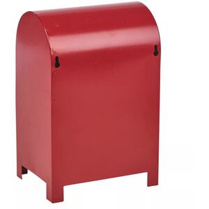 Red Metal Santa Mailbox