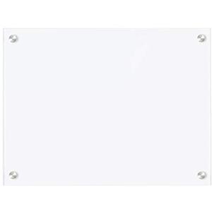 Dry Wipe Frameless Glass Whiteboard non magnetic 45cm x 60cm Ultra White