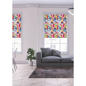 Genevieve Brushstrock Blackout Roller Blinds Easy Fit Child Safety Included