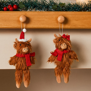 Highland Cow Christmas Tree Decoration