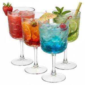 Pasabahce Tall Stemmed Gin & Tonic Glasses Set 490ml - Clear - Set of 4