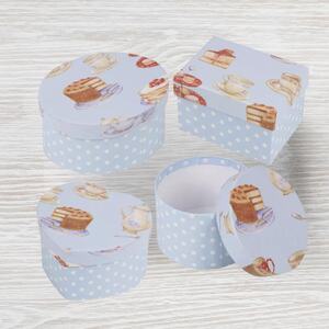 Assorted Gift Storage Boxes Set - Blue - Set of 4