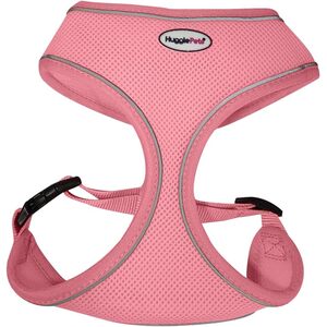 HugglePets Pink Extra Small 28 - 40cm Reflective Air Mesh Dog Harness