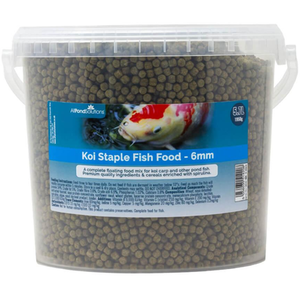AllPondSolutions Koi Staple Pond Food 6mm Pellets - 5.7L