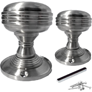 Reeded Heavy Duty Mortice Door Knobs