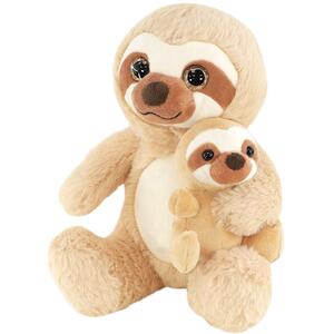 Mum and Baby Sloth Teddy Soft Plush Toy