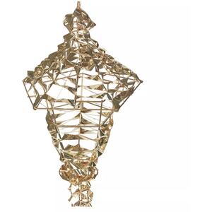 90cm Gold Lantern with 300 LED Fairy Lights for Christmas - Set of 2