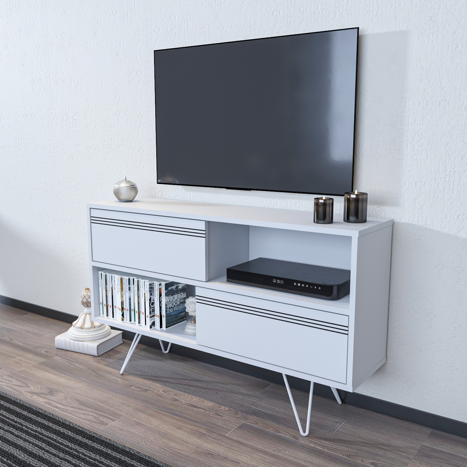 Kerby TV Unit TVs up to 55" - White