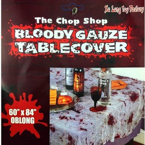 5pk Halloween Blood-Stained Tablecloth - Fancy Party Table Cover, 60x84in