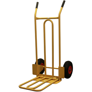 Heavy Duty Folding and Fixed Toe Sack Truck - 200kg Capacity, Pneumatic Wheels