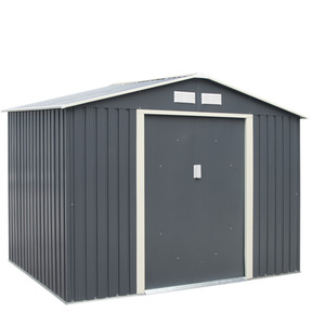 Rowlinson Trentvale 8x6 Metal Apex Shed Dark Grey