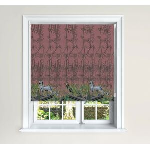 Heron Chinoiserie Blackout Roller Blinds Easy Fit Child Safety Included