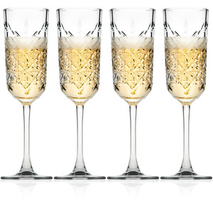 Glass Stemmed Champagne Prosecco Flutes 175ml Dinner Party