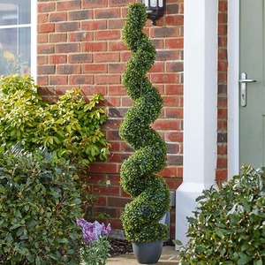 Large Faux Topiary Twirl Tree