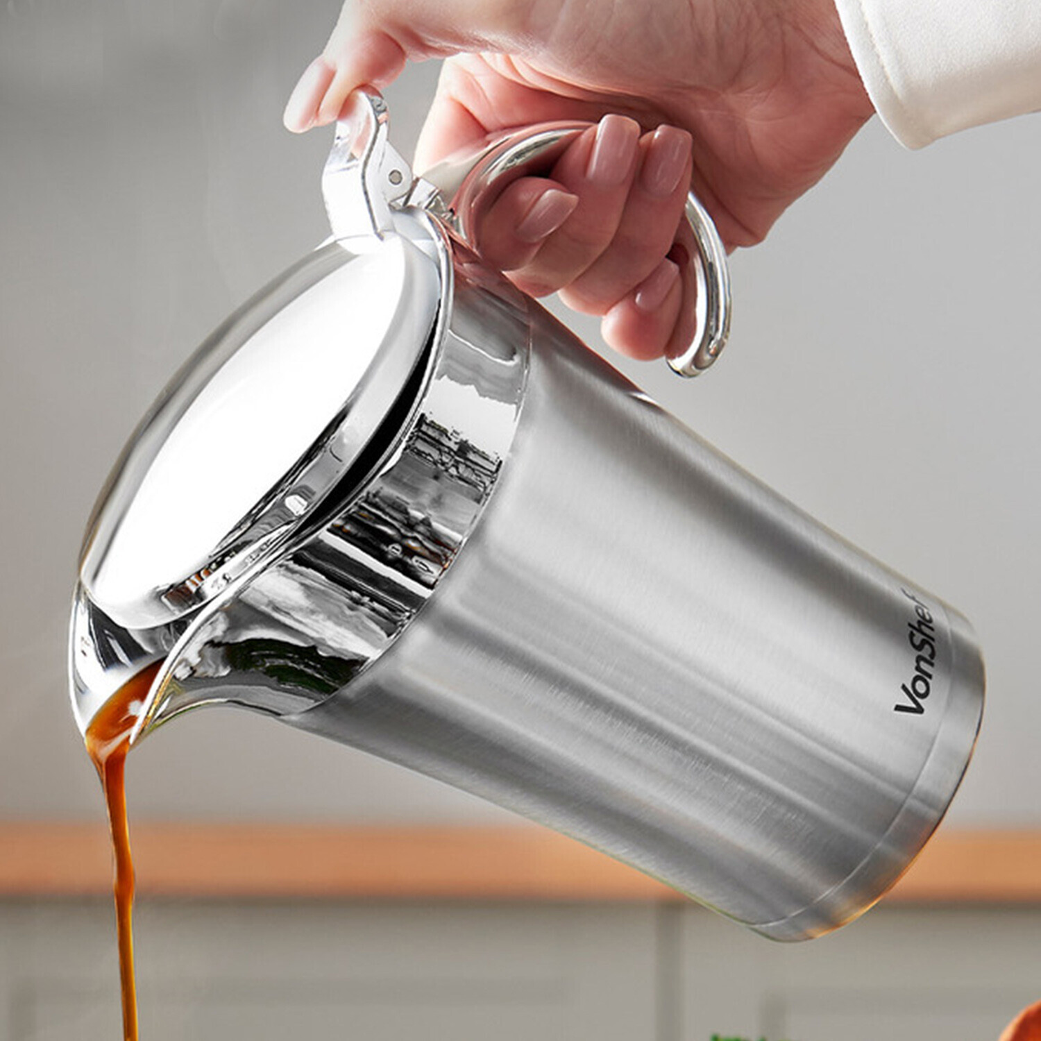 Image of Insulated Gravy Jug - Silver /&hellip;