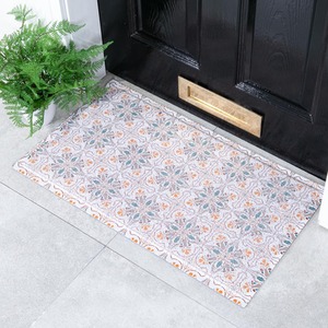White Mosaic Tiles Indoor Outdoor Doormat
