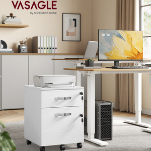 VASAGLE Lockable File Cabinet with 2 Drawers