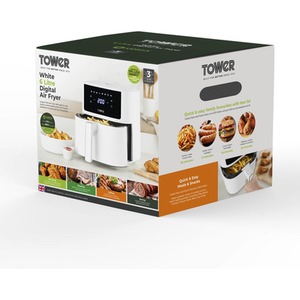 6L Vortx Digital Air Fryer White