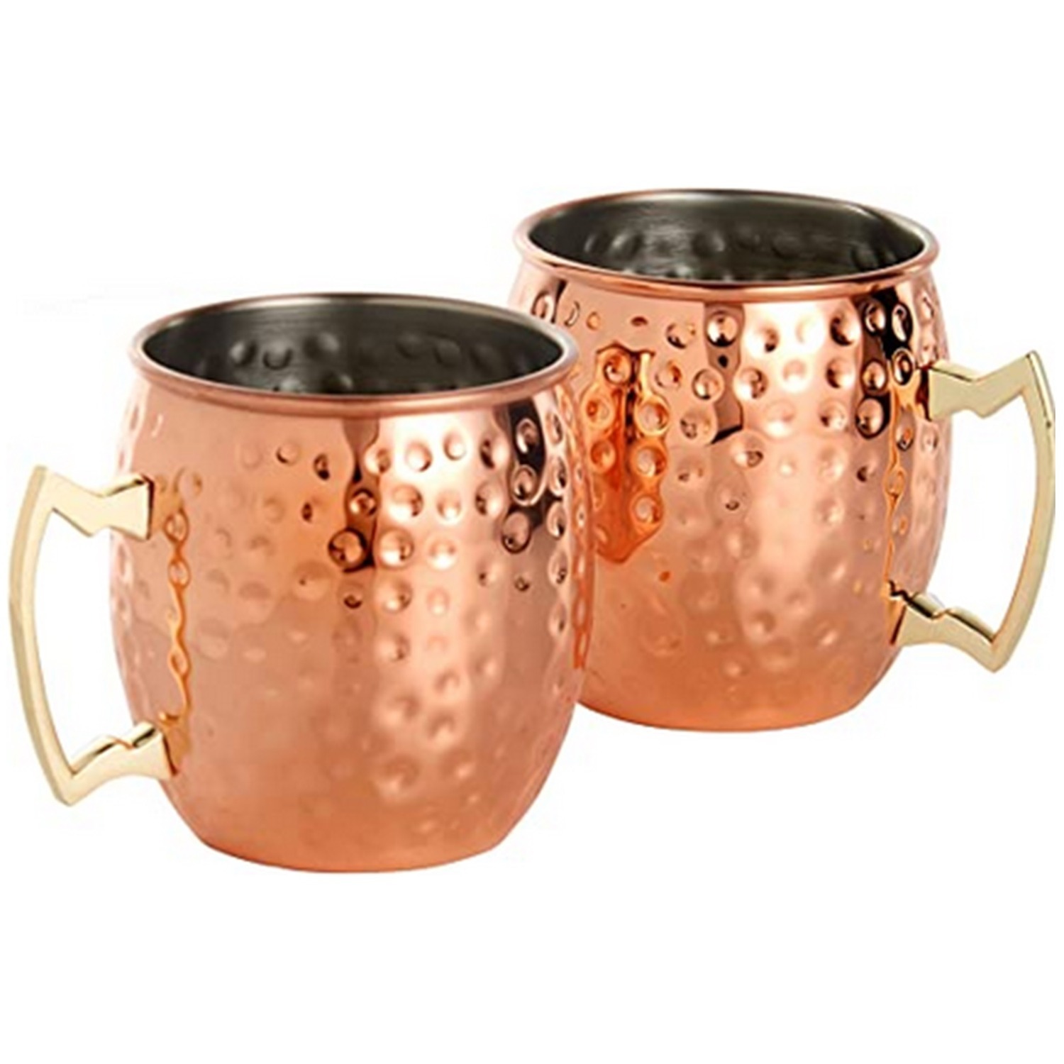 Image of Set Of 2 Copper Barrel Drinking&hellip;