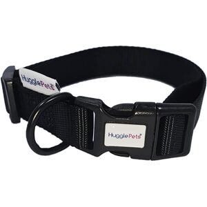 HugglePets Black Small 20 - 30cm Snappy Weatherproof Dog Collar
