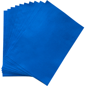 Pack of 10 A4 Blue Coloured Felt 180gsm Sheets