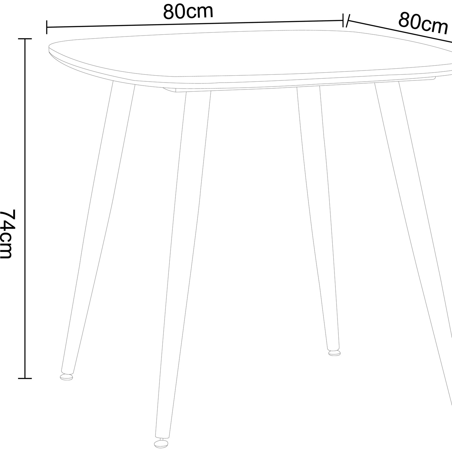 Aspen White Square Dining Table With 2 Chord Stitched Fabric Chairs - Natural