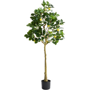 Breeins Artificial Lemon Tree in Pot for Stylish Home Decoration