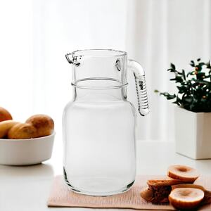 1.5L Pasabahce Glass Jug - Clear - Set of 2