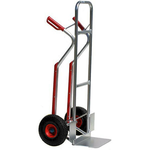 Dual-Handled Aluminium Sack Truck- 150kg Capacity, Puncture-Proof Wheels