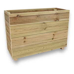 Tall Wooden Decking Planter