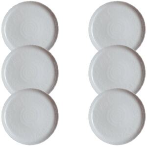 Set of 6 Luminarc Glass Modern Dessert Plate - Grey - 19.5cm